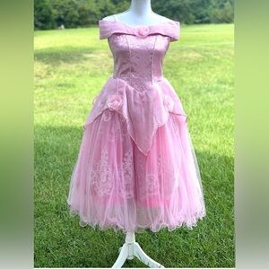 Disney PRINCESS dress ✨👑COLLECTORS ITEM👑💕🤍Aurora Bibbidi Bobbidi Boo RARE